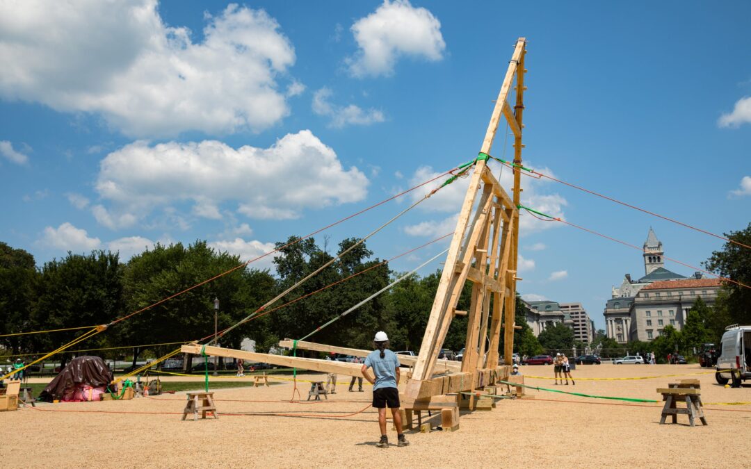 The Campaign Supports Recreation of Notre-Dame de Paris Truss #6