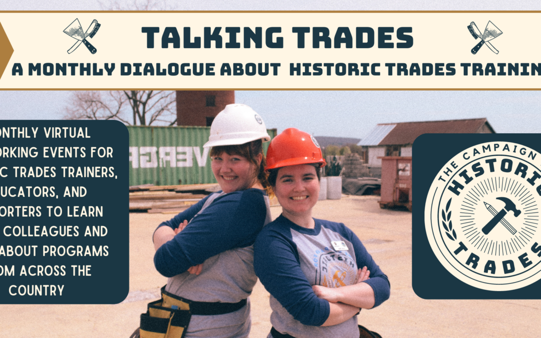 Join us for Talking Trades, a monthly dialogue about trades training programs