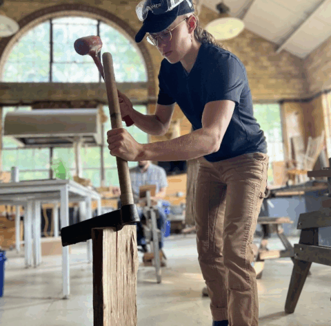 Riving, Shingling & Siding a Timber Frame Cabin | The Campaign for ...