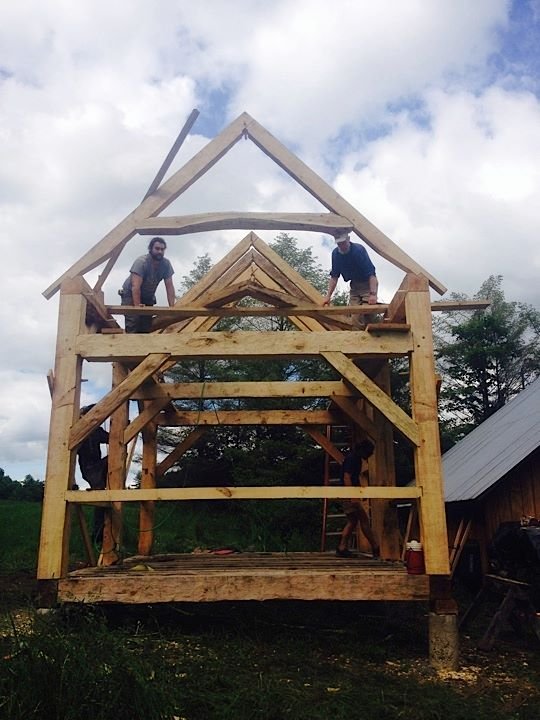 Thoreau’s Cabin Series timber framing ax courses10